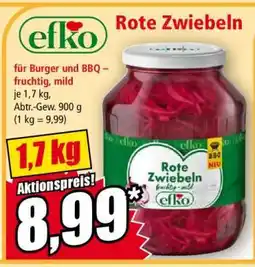 Norma efko Rote Zwiebeln Angebot