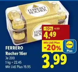 Lidl Ferrero Rocher 16er Angebot