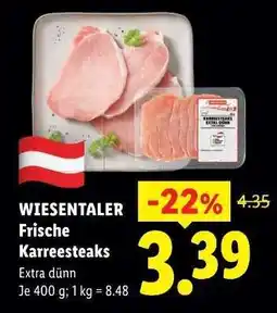 Lidl Wiesentaler Frische Karreesteaks Angebot