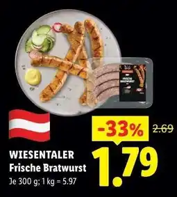 Lidl WIESENTALER Frische Bratwurst Angebot
