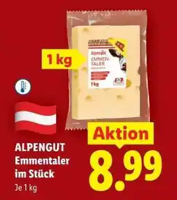 Lidl Alpengut Emmentaler im Stück Angebot