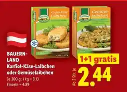 Lidl Bauernland Karfiol-Käse-Laibchen oder Gemüselaibchen Angebot