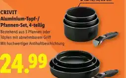 Lidl CRIVIT Aluminium-Topf-/Pfannen-Set, 4-teilig Angebot