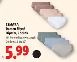 Lidl ESMARA Damen Slips/Hipster, 5 Stück Angebot
