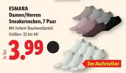 Lidl ESMARA Damen/Herren Sneakersocken, 7 Paar Angebot