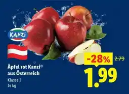 Lidl Äpfel rot Kanzi aus Österreich Angebot
