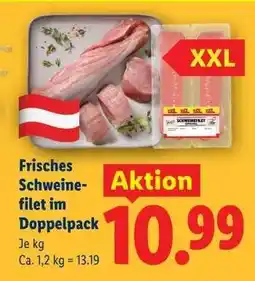 Lidl Frisches Schweinefilet im Doppelpack Angebot