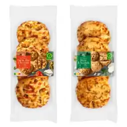 Lidl Mini Focaccia mit Kräuterbutter od. mit Olive und Paprika Lidl Angebot