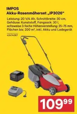 BayWa Impos akku-rasenmäherset ip3026 Angebot