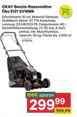 BayWa Okay benzin-rasenmäher öko 5121 svwmk Angebot