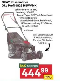 BayWa Okay rasenmäher öko profi 4826 hswvmk Angebot