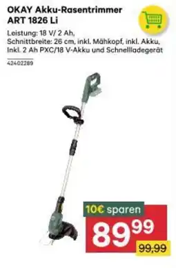 BayWa Okay akku-rasentrimmer art 1826 li Angebot