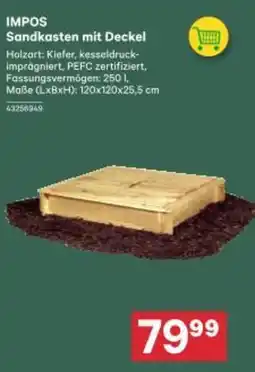BayWa IMPOS Sandkasten mit Deckel Angebot