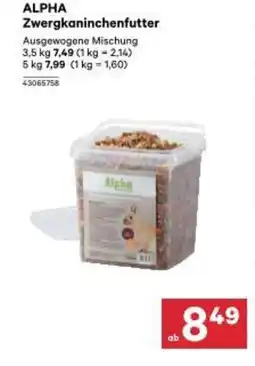 BayWa Alpha zwergkaninchenfutter Angebot
