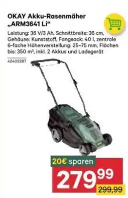 BayWa Okay akku-rasenmäher arm3641 li Angebot