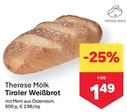 MPreis Therese Mölk Tiroler Weißbrot Angebot