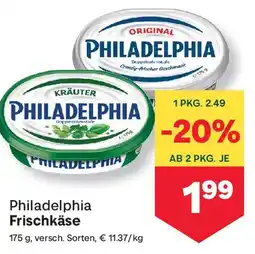 MPreis Philadelphia Frischkäse Angebot