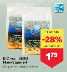MPreis Bio vom berg mais-stangerl Angebot
