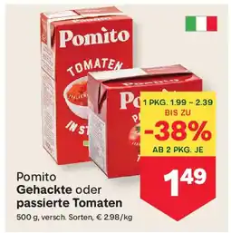 MPreis Pomito gehackte oder passierte tomaten Angebot