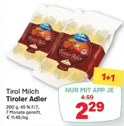 MPreis Tirol milch tiroler adler Angebot