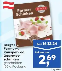 ADEG Berger farmer- knusper-od. gourmet- schinken geschnitten Angebot