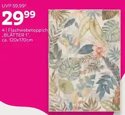 Mömax Flachwebeteppich blätter 1 Angebot