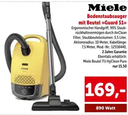 Interspar Miele Bodenstaubsauger mit Beutel Guard S1 Angebot
