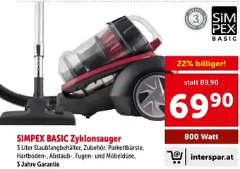 Simpex basic zyklonsauger