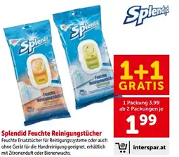 Interspar Splendid Feuchte Reinigungstücher Angebot