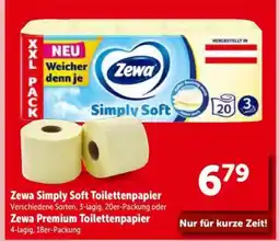 Interspar Zewa Simply Soft Toilettenpapier Angebot
