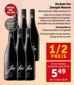 Interspar Dockner Joe Zweigelt Reserve Angebot