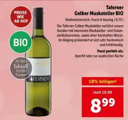 Interspar Taferner Gelber Muskateller BIO Angebot