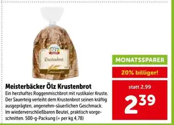 Interspar Meisterbäcker Ölz Krustenbrot Angebot