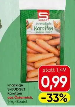 Spar S-BUDGET Karotten Angebot