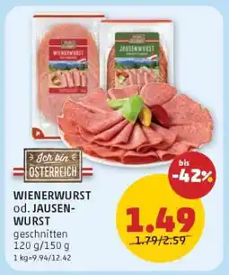 PENNY WIENERWURST od. JAUSENWURST Angebot