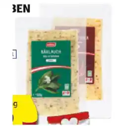 Hofer Käsespezialität in Scheiben Bärlauch oder Chili-Paprika HOFER Angebot