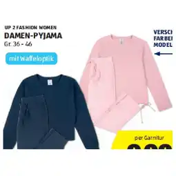 Hofer Damen-Pyjama mit Waffeloptik versch. Farben und Modelle HOFER Angebot