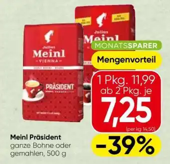 Spar Meinl Präsident Angebot