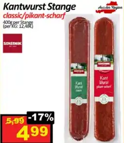 Wurstico Kantwurst Stange classic/pikant-scharf Angebot