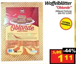 Wurstico Waffelblätter Oblande Angebot
