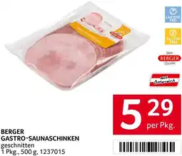Transgourmet Berger gastro-saunaschinken Angebot