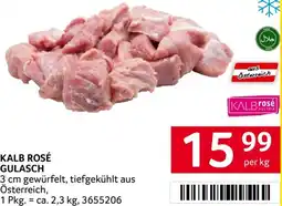 Transgourmet Kalb rosé gulasch Angebot