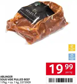 Transgourmet Ablinger sous vide pulled beef Angebot