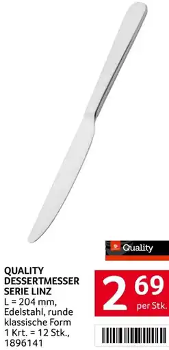 Transgourmet Quality dessertmesser serie linz Angebot