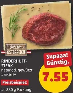 PENNY Rinderhüft- steak Angebot