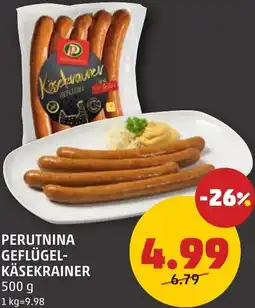 PENNY Perutnina geflügel- käsekrainer Angebot
