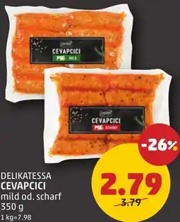 PENNY Delikatessa cevapcici mild od. scharf Angebot