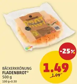 PENNY Bäckerkrönung fladenbrot Angebot