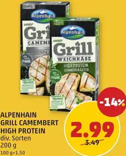 PENNY Alpenhain grill camembert high protein Angebot