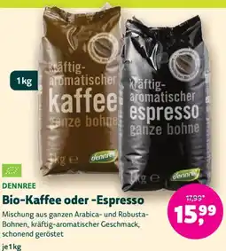 Denn's Biomarkt Bio-Kaffee oder -Espresso Angebot